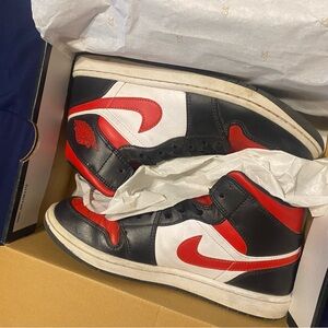 Jordan Air Mid Black and White Sneakers